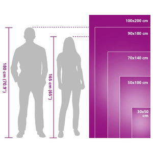 Sporthanddukar 2 pcs Rosa 200 x 100 cm Polyester och polyamid