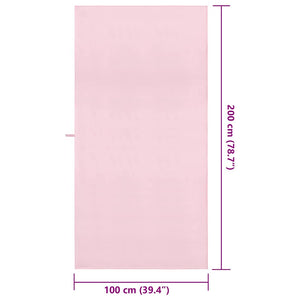 Sporthanddukar 2 pcs Rosa 200 x 100 cm Polyester och polyamid