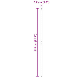 Stängselstolpe 12 pcs Grå Pulverlackerad stål