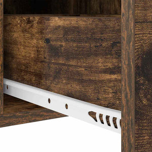 Nattduksbord med låda Rökt ek 30 x 48 x 61 cm Konstruerat trä