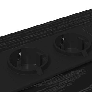 Nattduksbord 2 pcs Svart Ek 42 x 41 x 56 cm Konstruerat trä