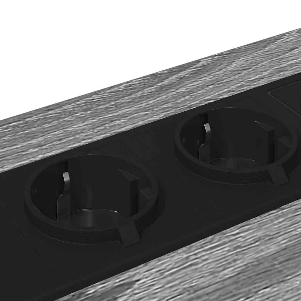 Nattduksbord 2 pcs Grå Sonoma 42 x 41 x 56 cm Konstruerat trä