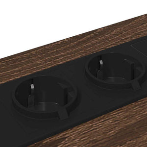 Nattduksbord med låda Brun Ek 42 x 41 x 56 cm Konstruerat trä