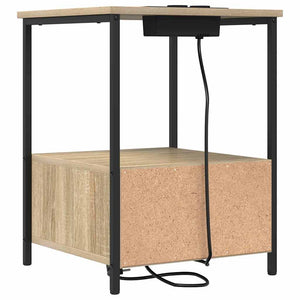 Nattduksbord med låda Sonoma-ek 42 x 41 x 56 cm Konstruerat trä