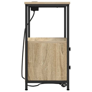 Nattduksbord med låda Sonoma-ek 40 x 31 x 60 cm Konstruerat trä