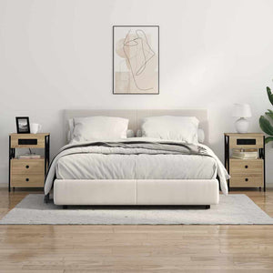 Nattduksbord med låda Sonoma-ek 40 x 31 x 60 cm Konstruerat trä