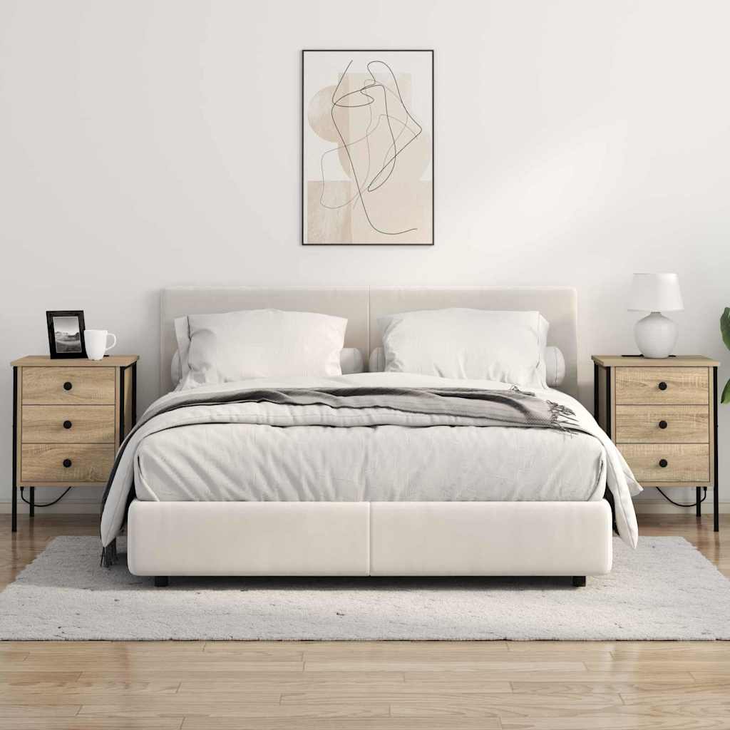 Nattduksbord med låda Sonoma-ek 42 x 41 x 61 cm Konstruerat trä