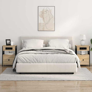 Nattduksbord med låda Sonoma-ek 40 x 31 x 60 cm Konstruerat trä