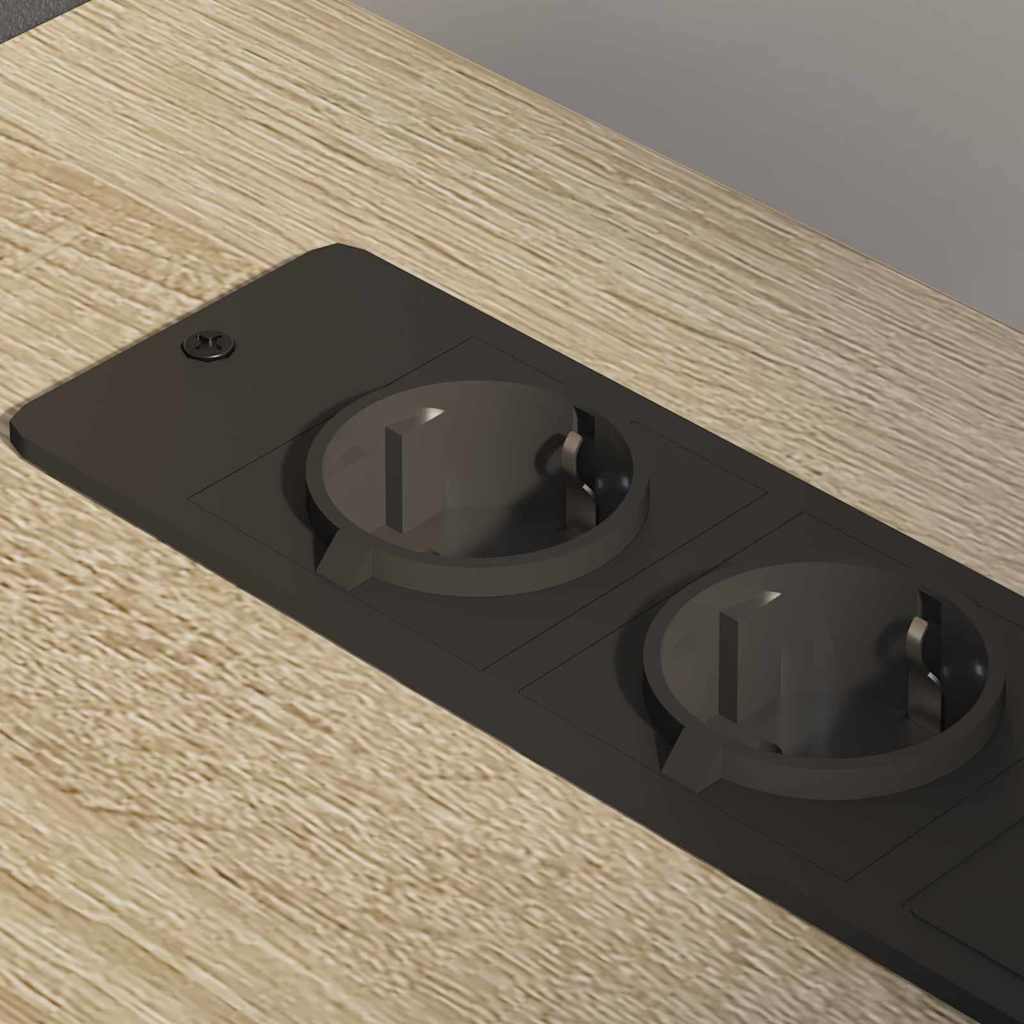 Skåp med laddstation Sonoma-ek 61 x 46 x 67 cm Konstruerat trä