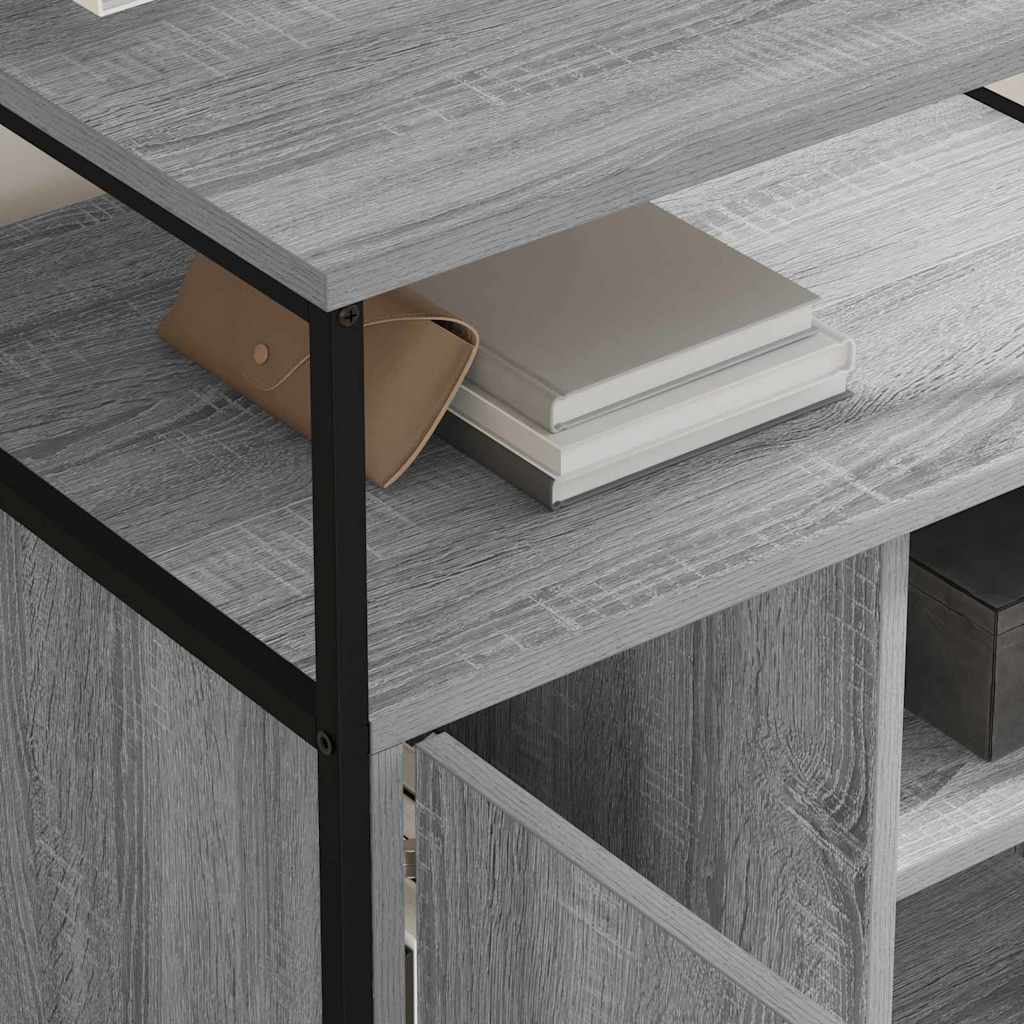 Skåp med laddstation Grå Sonoma 61 x 46 x 67 cm Konstruerat trä