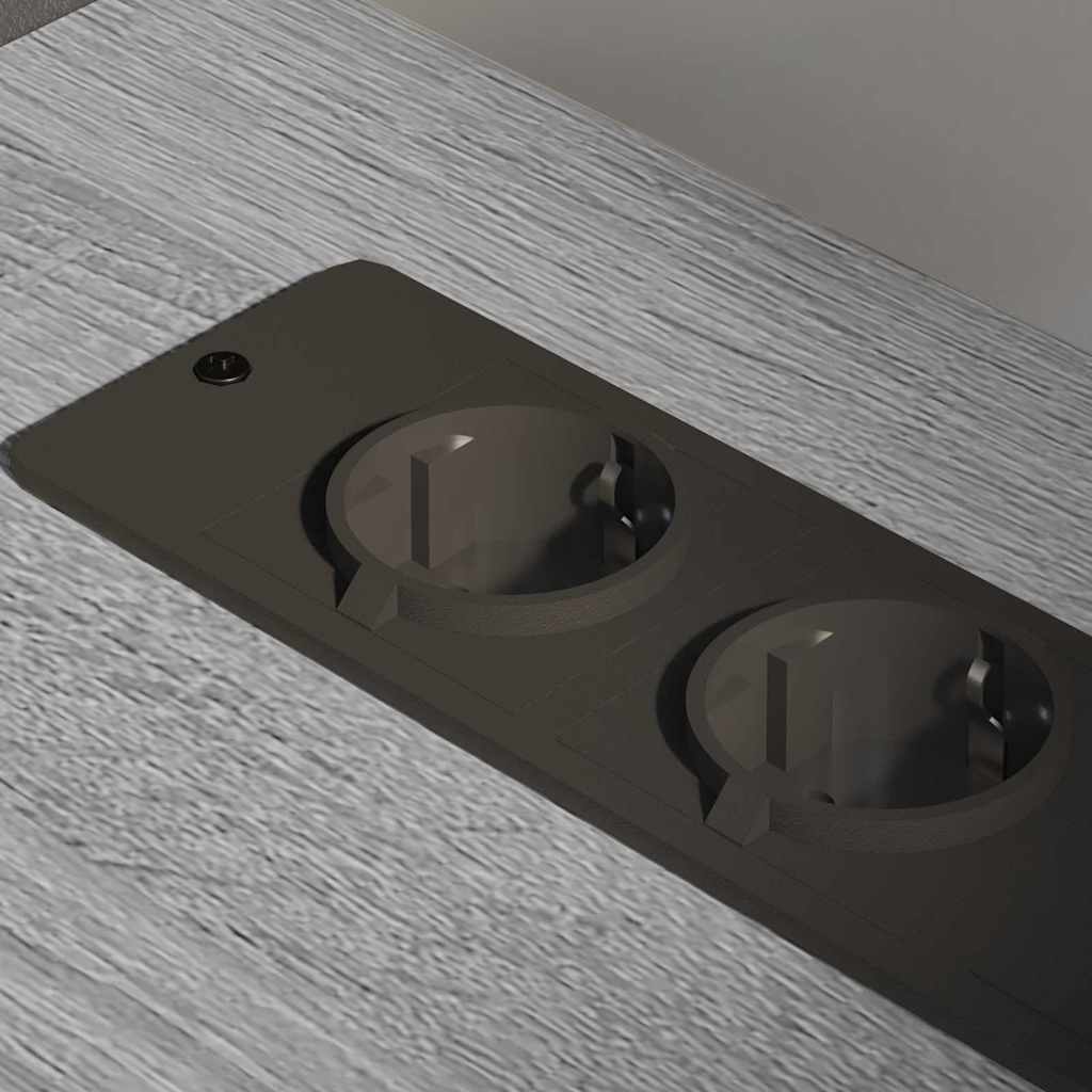 Skåp med laddstation Grå Sonoma 61 x 46 x 67 cm Konstruerat trä