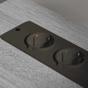 Skåp med laddstation Grå Sonoma 61 x 46 x 67 cm Konstruerat trä