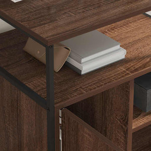 Skåp med laddstation Brun Ek 61 x 46 x 67 cm Konstruerat trä