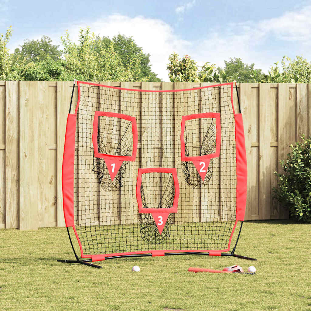 Basebollnät för träning Svart 214,5 x 89,5 x 181 cm Polyester