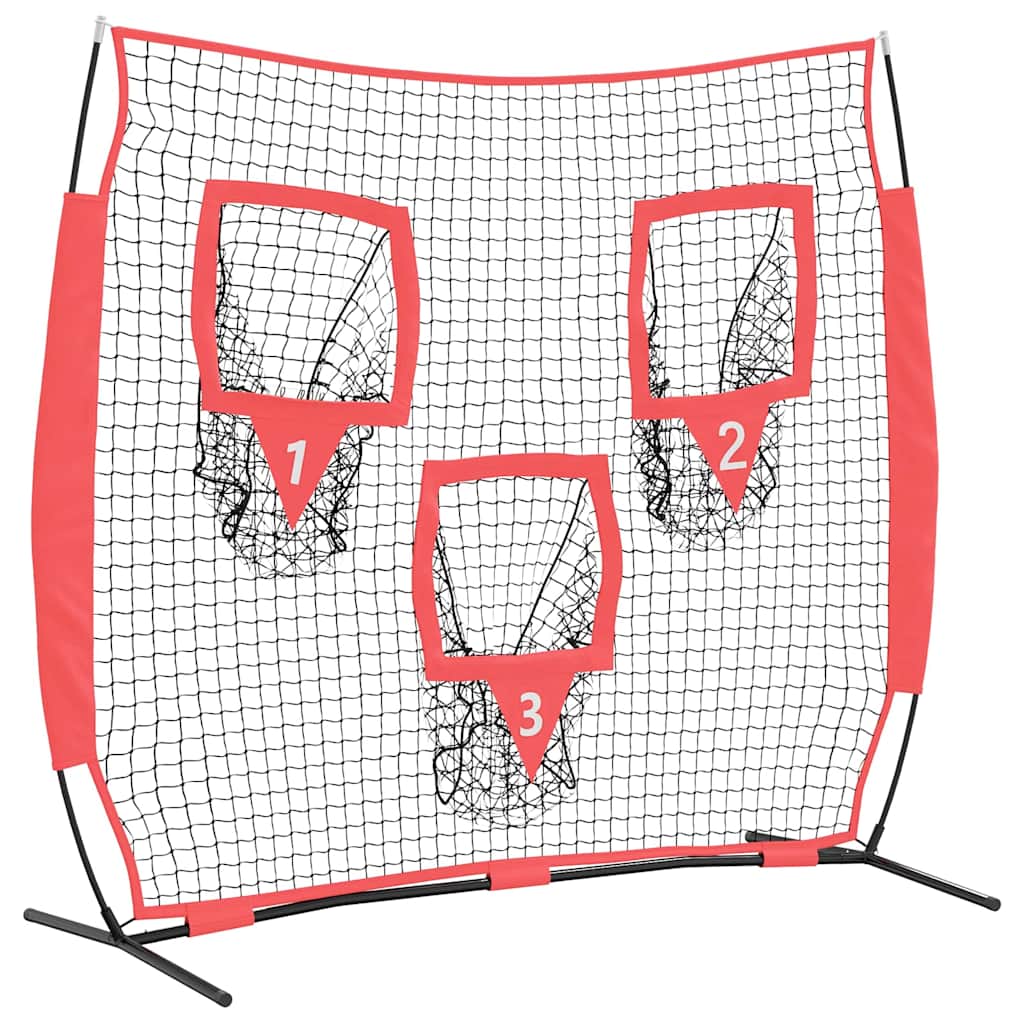 Basebollnät för träning Svart 214,5 x 89,5 x 181 cm Polyester