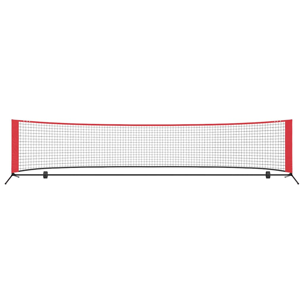Tennis Nät Svart och röd 396 x 92 x 87 cm Polyester