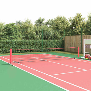 Tennis Nät Svart och röd 494.5 x 90 x 87 cm Polyester