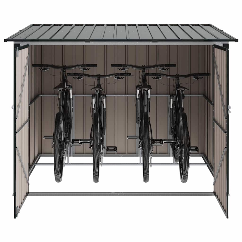 Cykelskjul 3 pcs Antracit 216 x 207 x 158 cm Metall