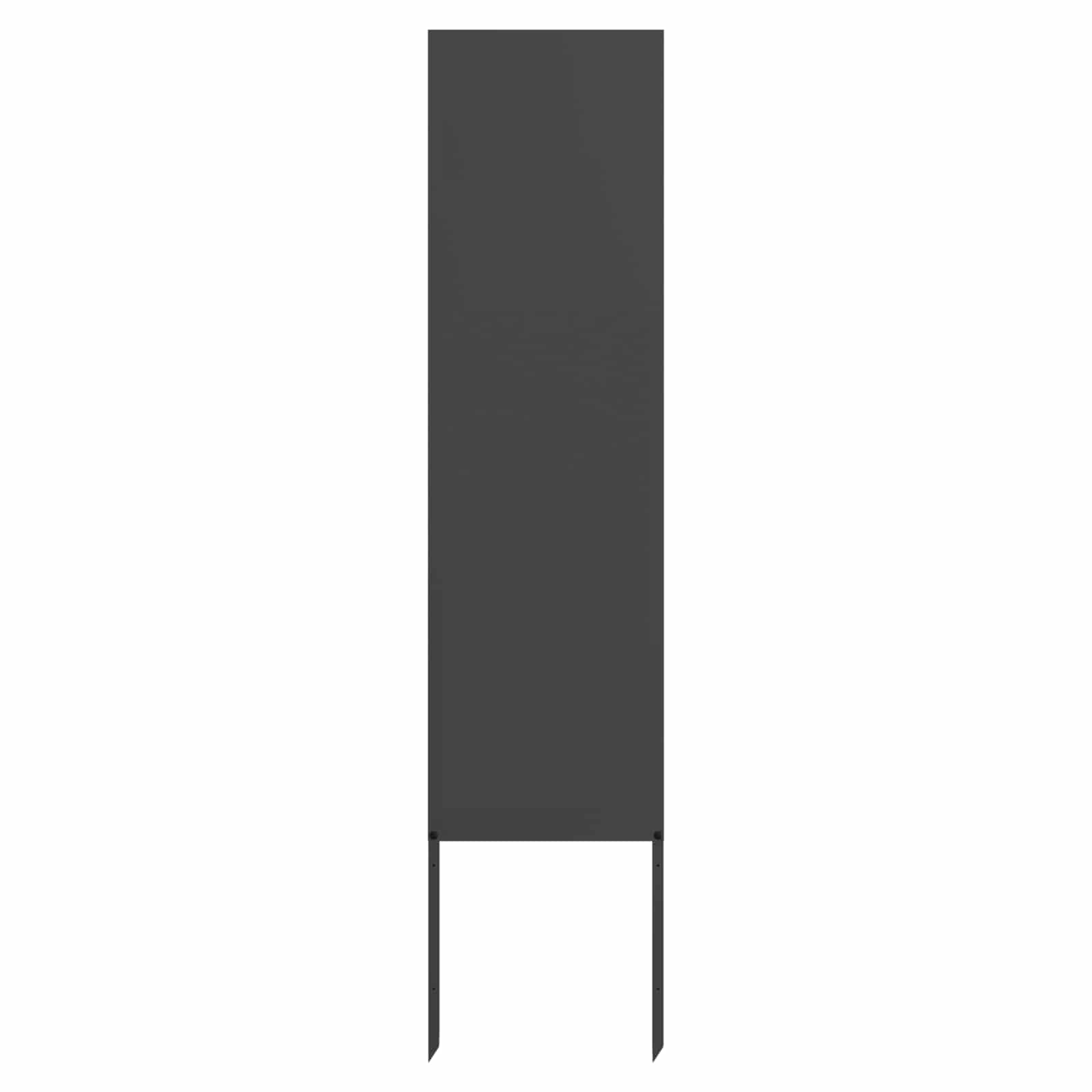 Trädgårds integritetsskärm Svart 32 x 140 cm Kallvalsat stål
