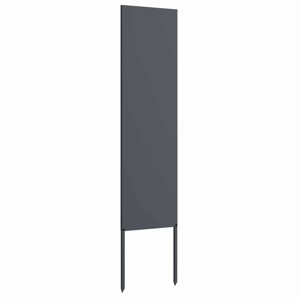 Trädgårds integritetsskärm Antracit 32 x 140 cm Kallvalsat stål