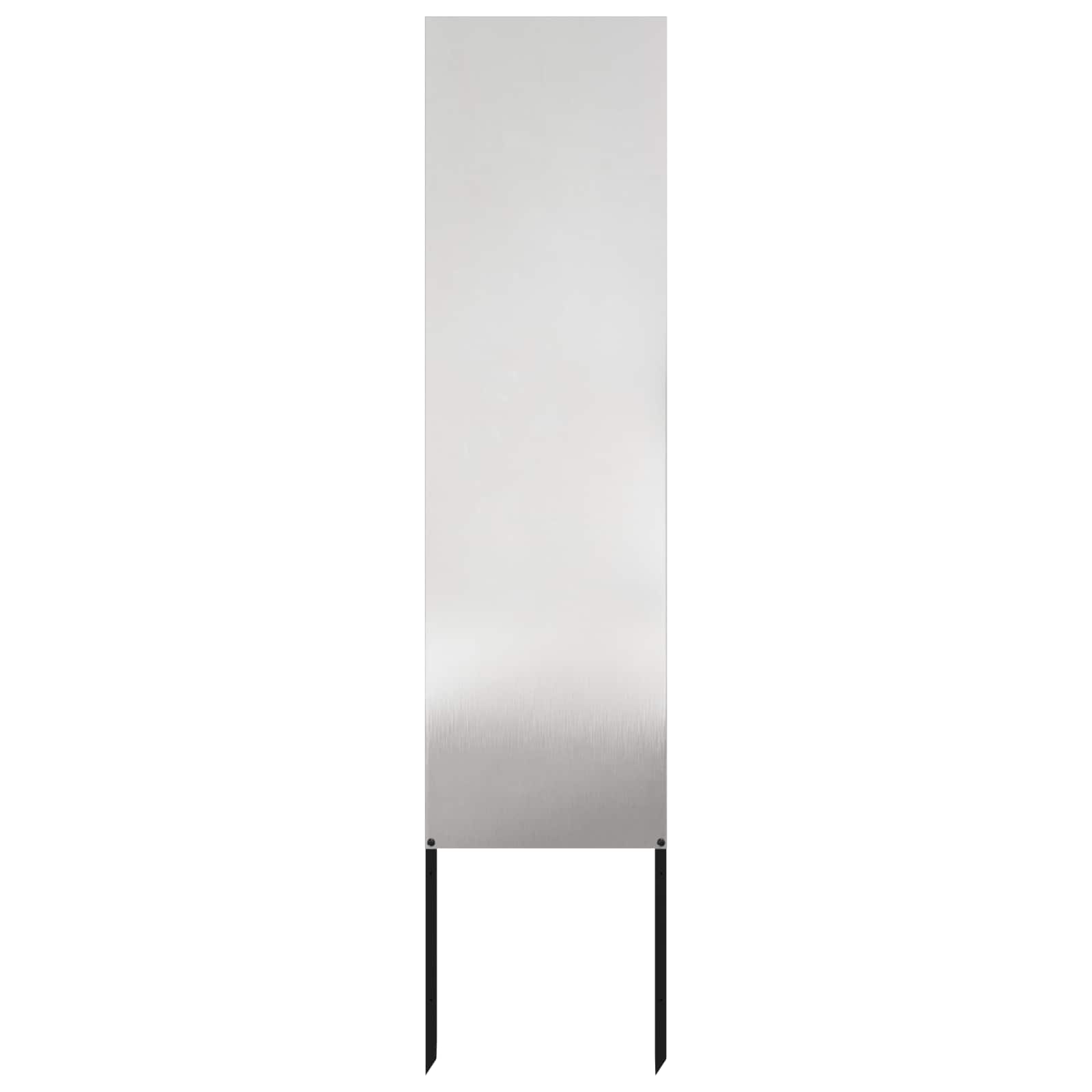 Trädgårds integritetsskärm Silver 32 x 140 cm Rostfritt stål