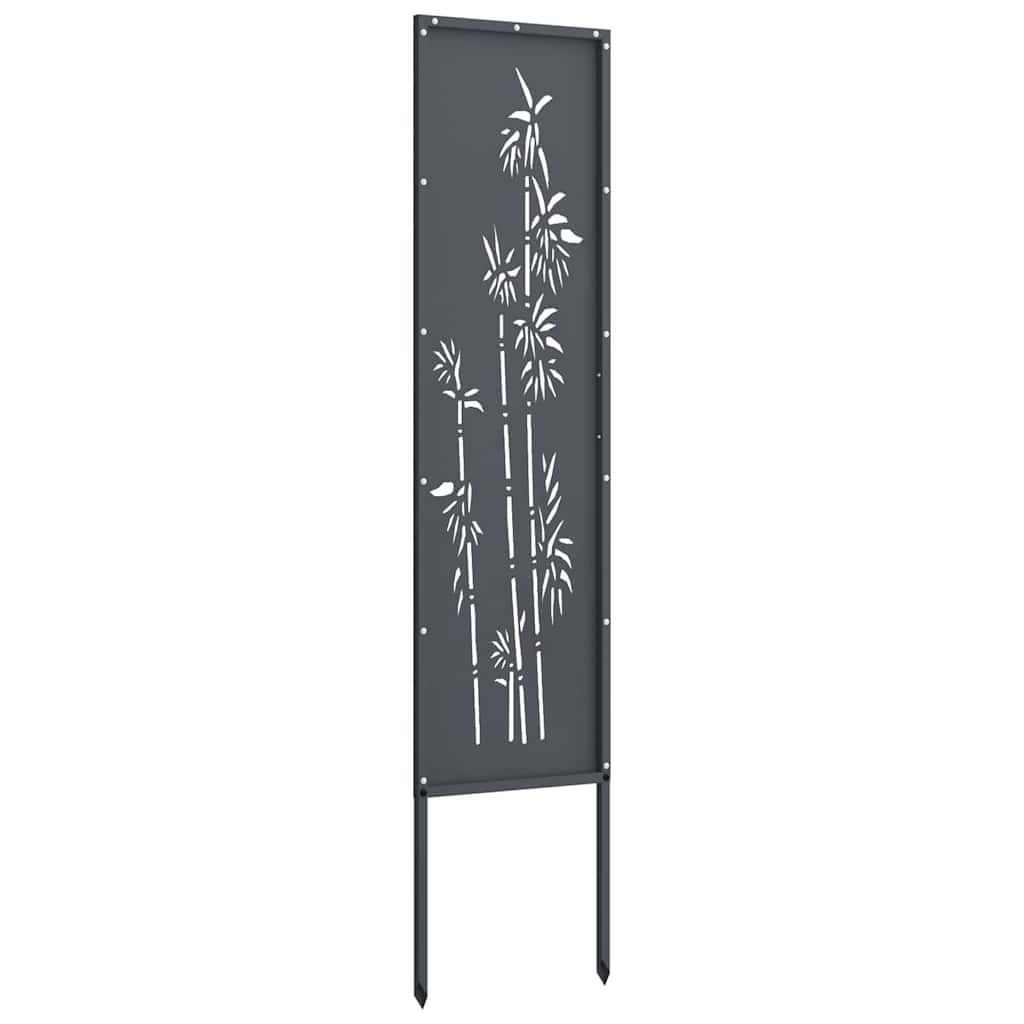Trädgårds integritetsskärm Antracit 32 x 140 cm Kallvalsat stål
