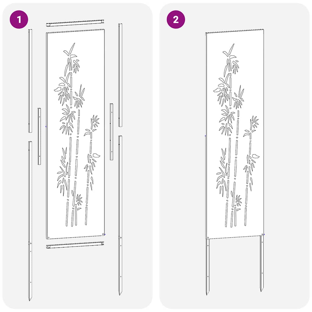 Trädgårds integritetsskärm Silver 32 x 140 cm Galvaniserat stål
