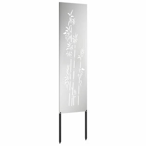 Trädgårds integritetsskärm Silver 32 x 140 cm Galvaniserat stål