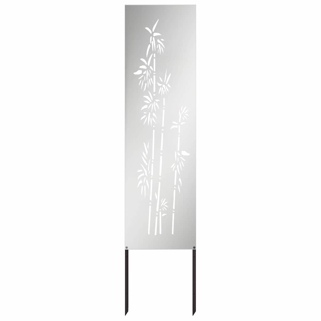 Trädgårds integritetsskärm Silver 32 x 140 cm Galvaniserat stål