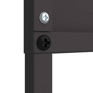 Trädgårds integritetsskärm Svart 32 x 140 cm Kallvalsat stål