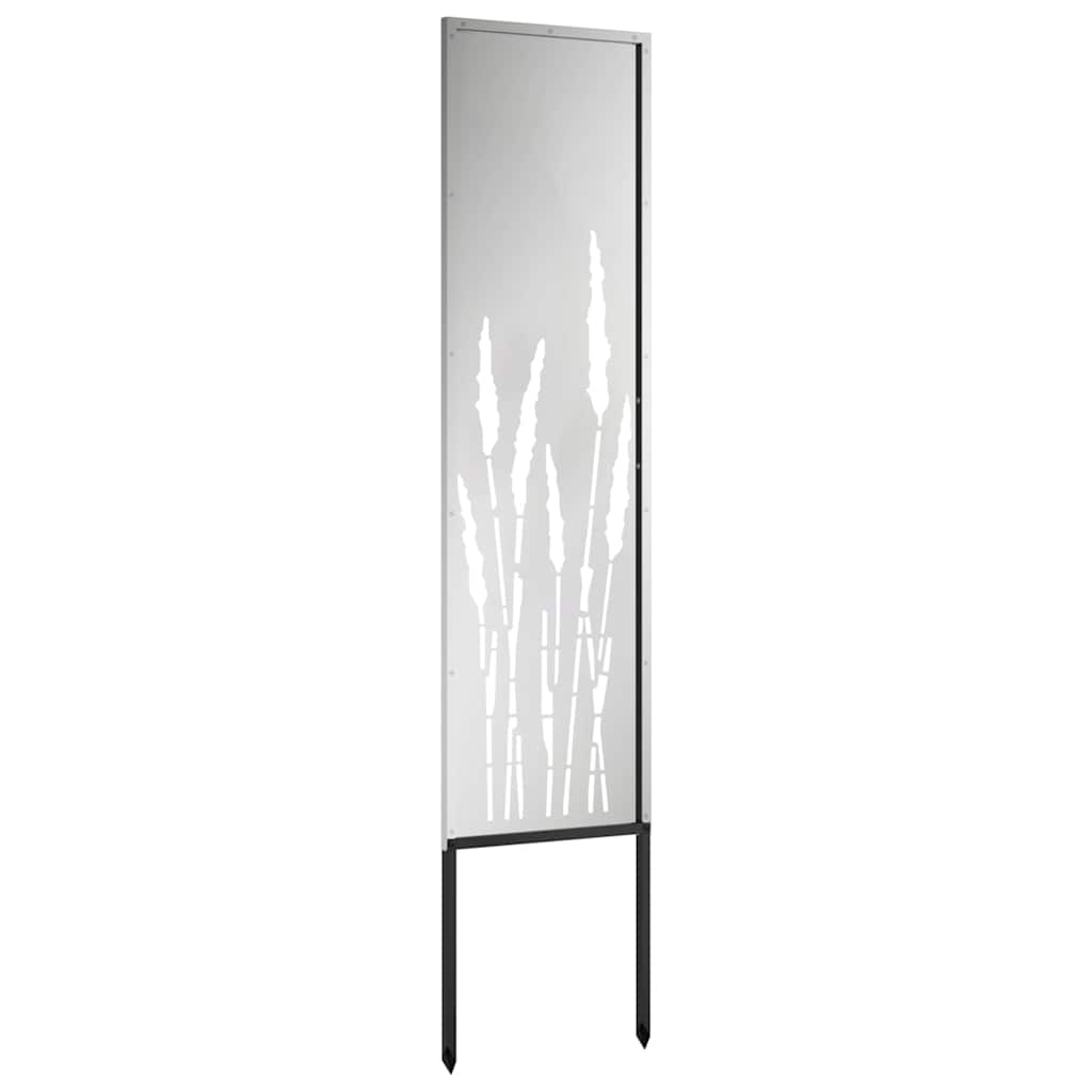 Trädgårds integritetsskärm Silver 32 x 140 cm Galvaniserat stål