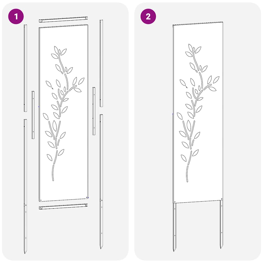 Trädgårds integritetsskärm Silver 32 x 140 cm Rostfritt stål