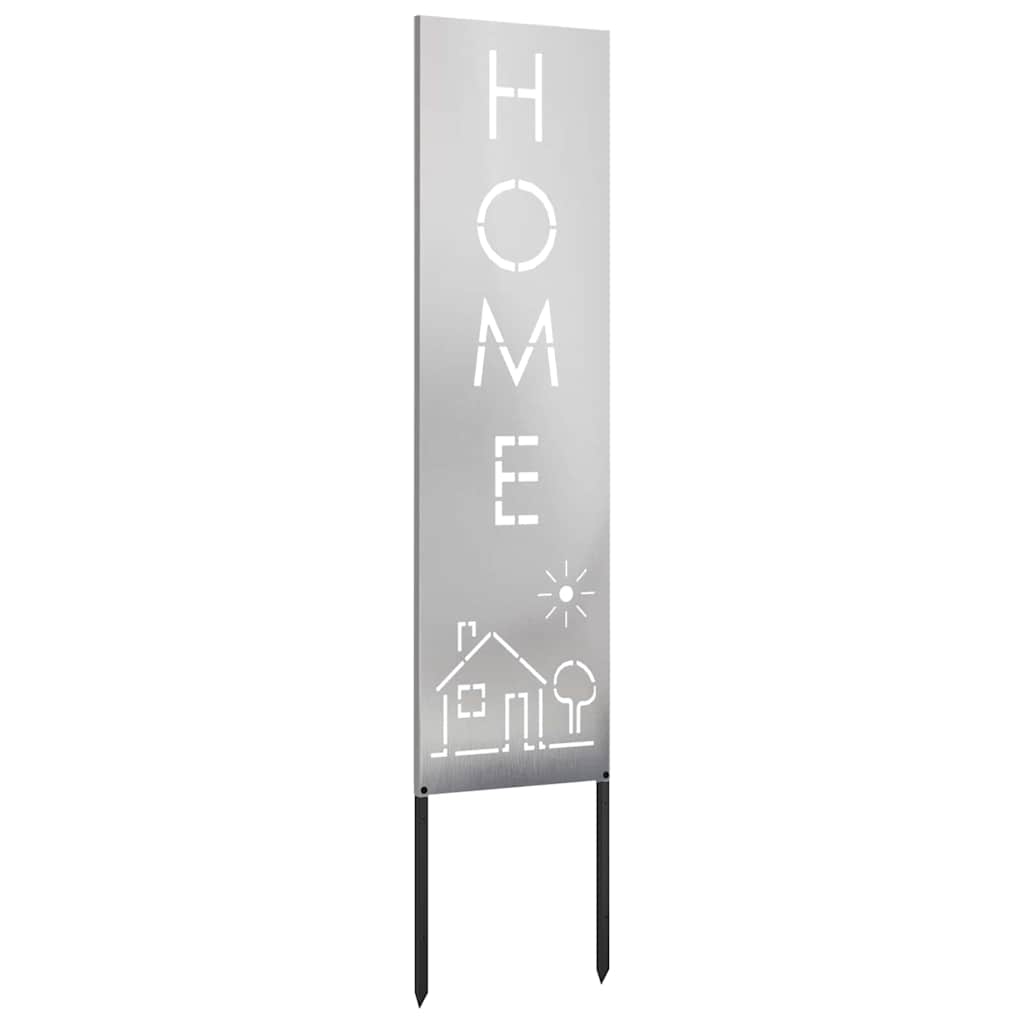 Trädgårds integritetsskärm Silver 32 x 140 cm Rostfritt stål