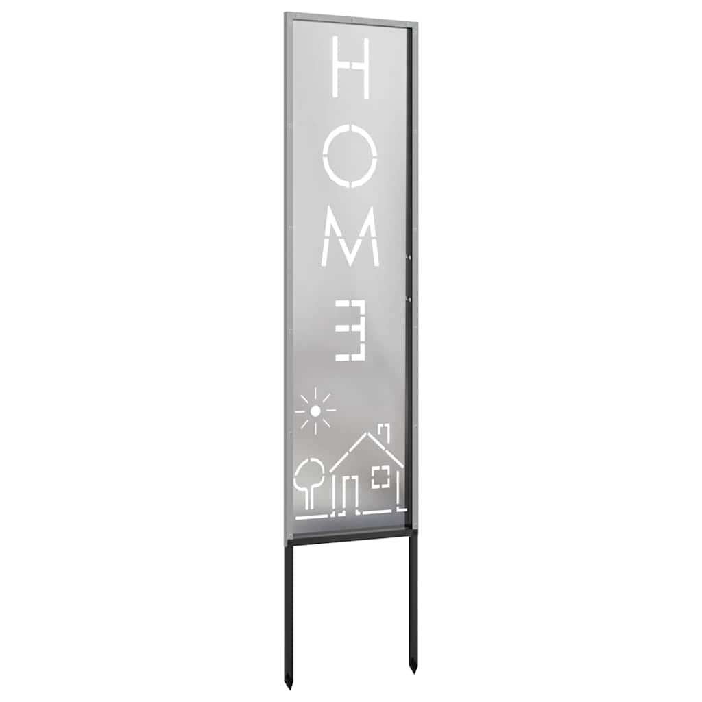 Trädgårds integritetsskärm Silver 32 x 140 cm Rostfritt stål