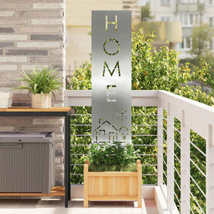 Trädgårds integritetsskärm Silver 32 x 140 cm Galvaniserat stål