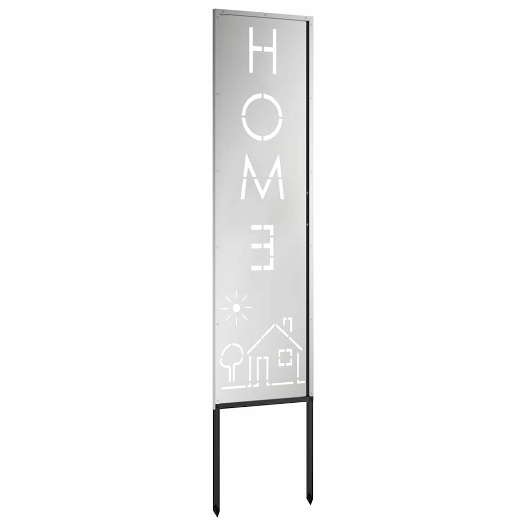 Trädgårds integritetsskärm Silver 32 x 140 cm Galvaniserat stål