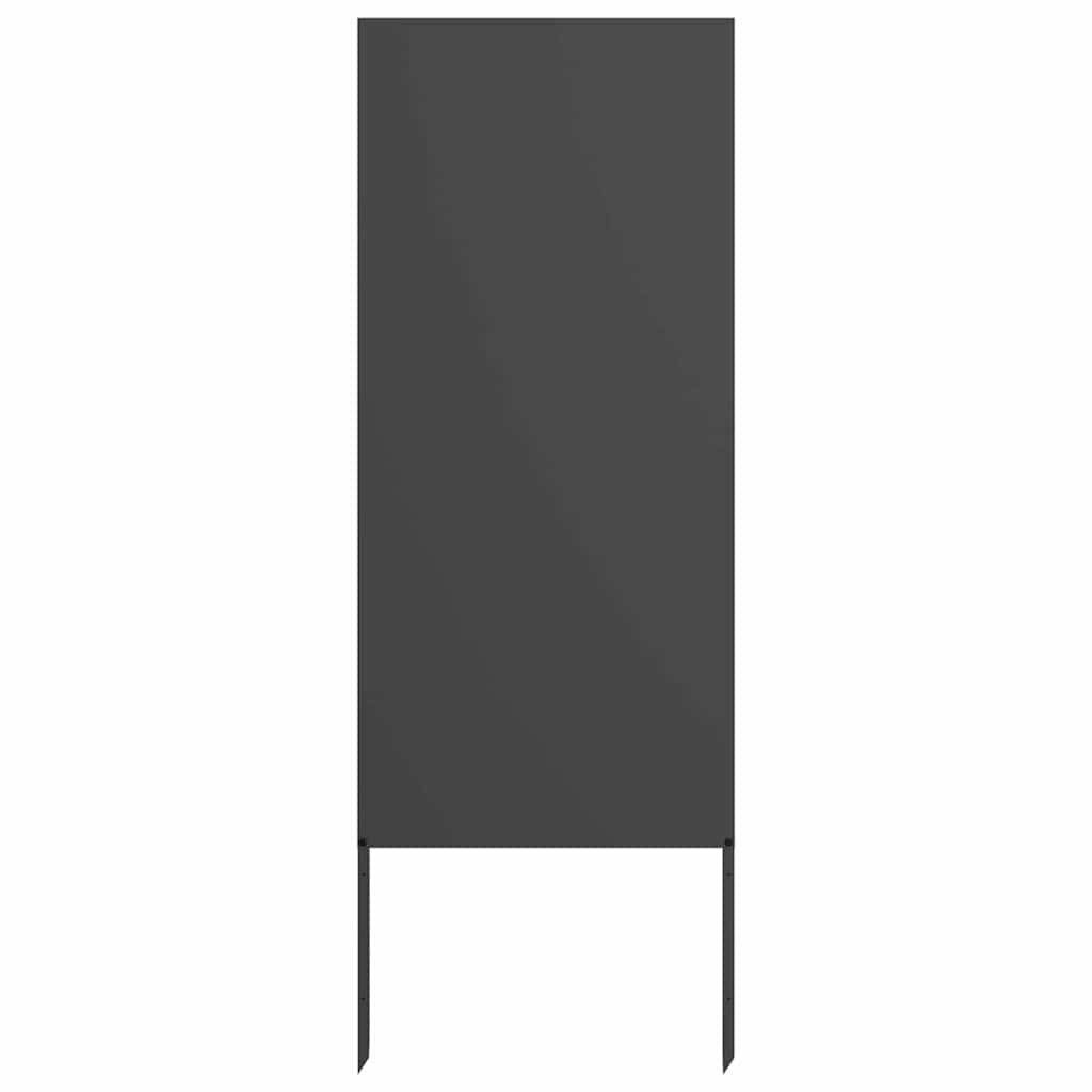 Trädgårds integritetsskärm Svart 50 x 140 cm Kallvalsat stål