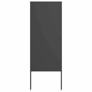 Trädgårds integritetsskärm Svart 50 x 140 cm Kallvalsat stål