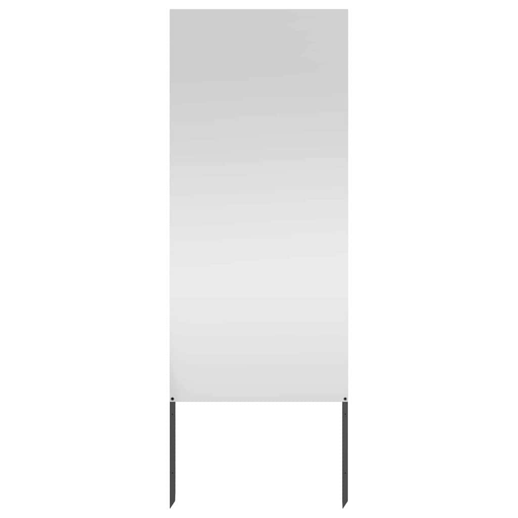Trädgårds integritetsskärm Silver 50 x 140 cm Galvaniserat stål