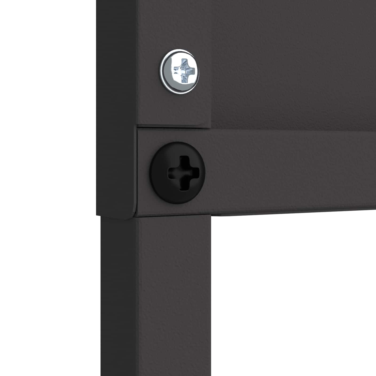 Trädgårds integritetsskärm Svart 50 x 140 cm Kallvalsat stål