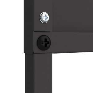 Trädgårds integritetsskärm Svart 50 x 140 cm Kallvalsat stål