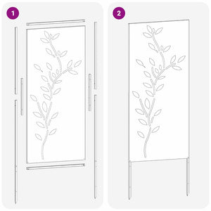 Trädgårds integritetsskärm Silver 50 x 140 cm Rostfritt stål