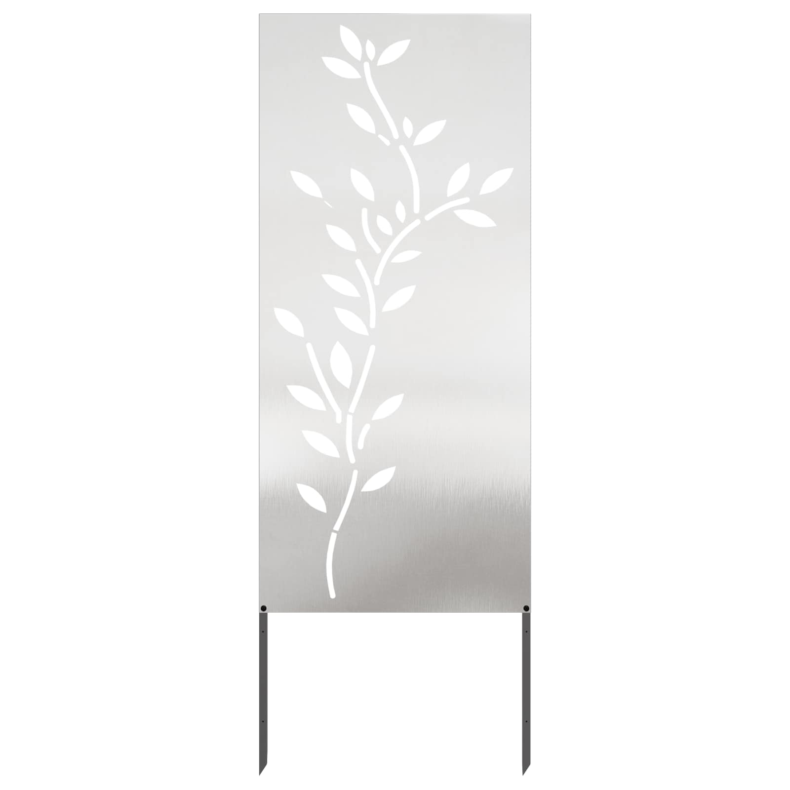 Trädgårds integritetsskärm Silver 50 x 140 cm Rostfritt stål