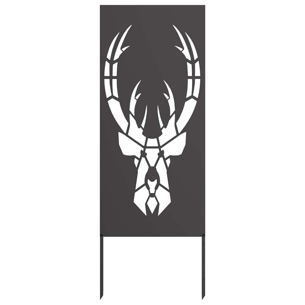 Trädgårds integritetsskärm Svart 50 x 140 cm Kallvalsat stål