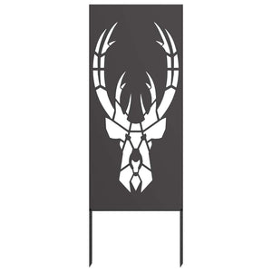 Trädgårds integritetsskärm Svart 50 x 140 cm Kallvalsat stål