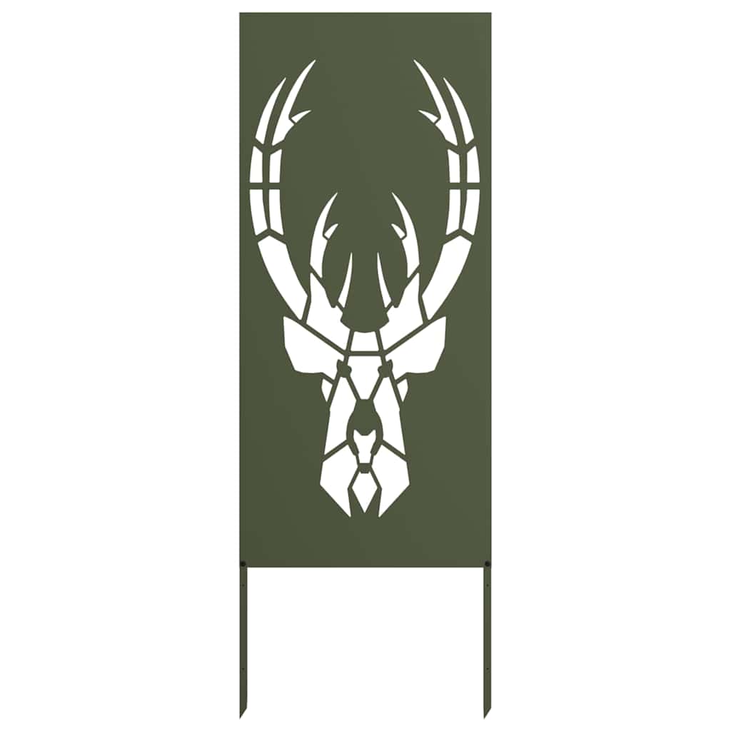 Trädgårds integritetsskärm Olivgrön 50 x 140 cm Kallvalsat stål