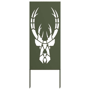 Trädgårds integritetsskärm Olivgrön 50 x 140 cm Kallvalsat stål