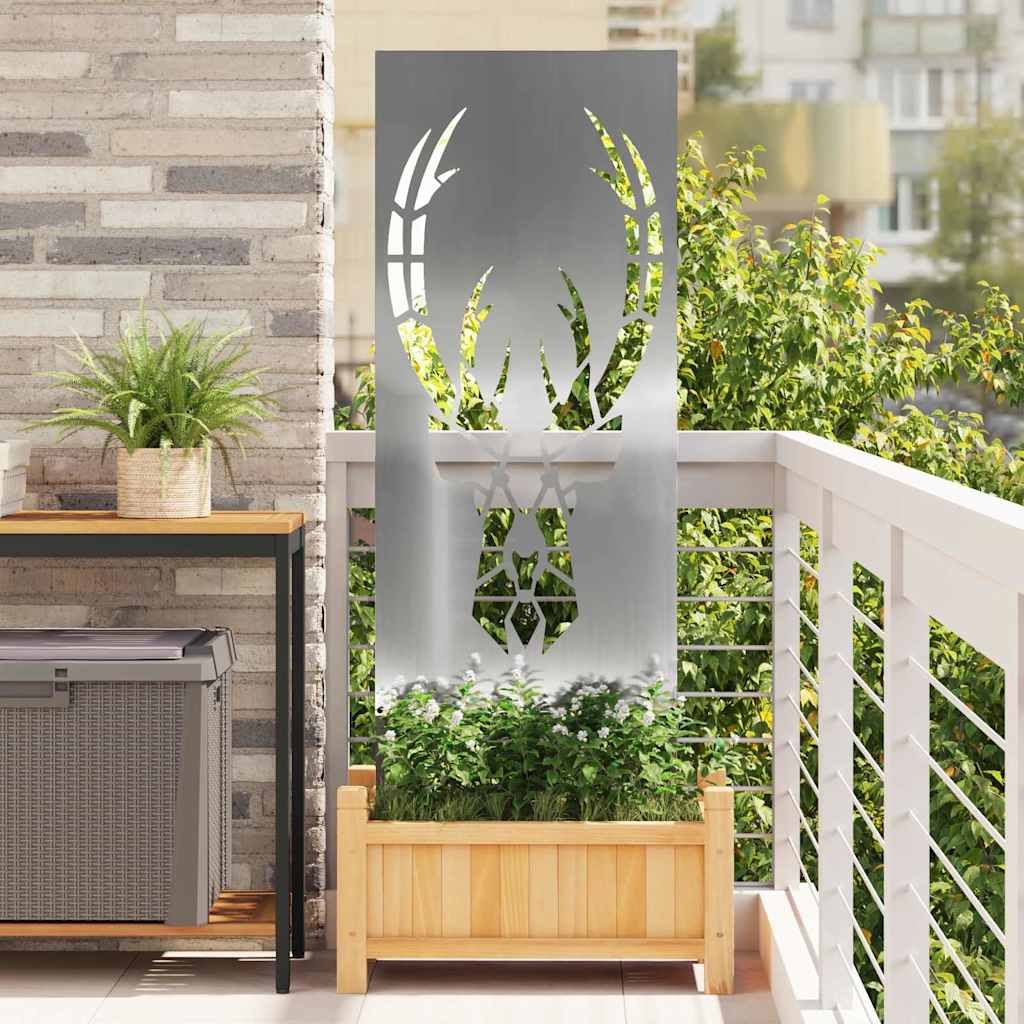 Trädgårds integritetsskärm Silver 50 x 140 cm Galvaniserat stål