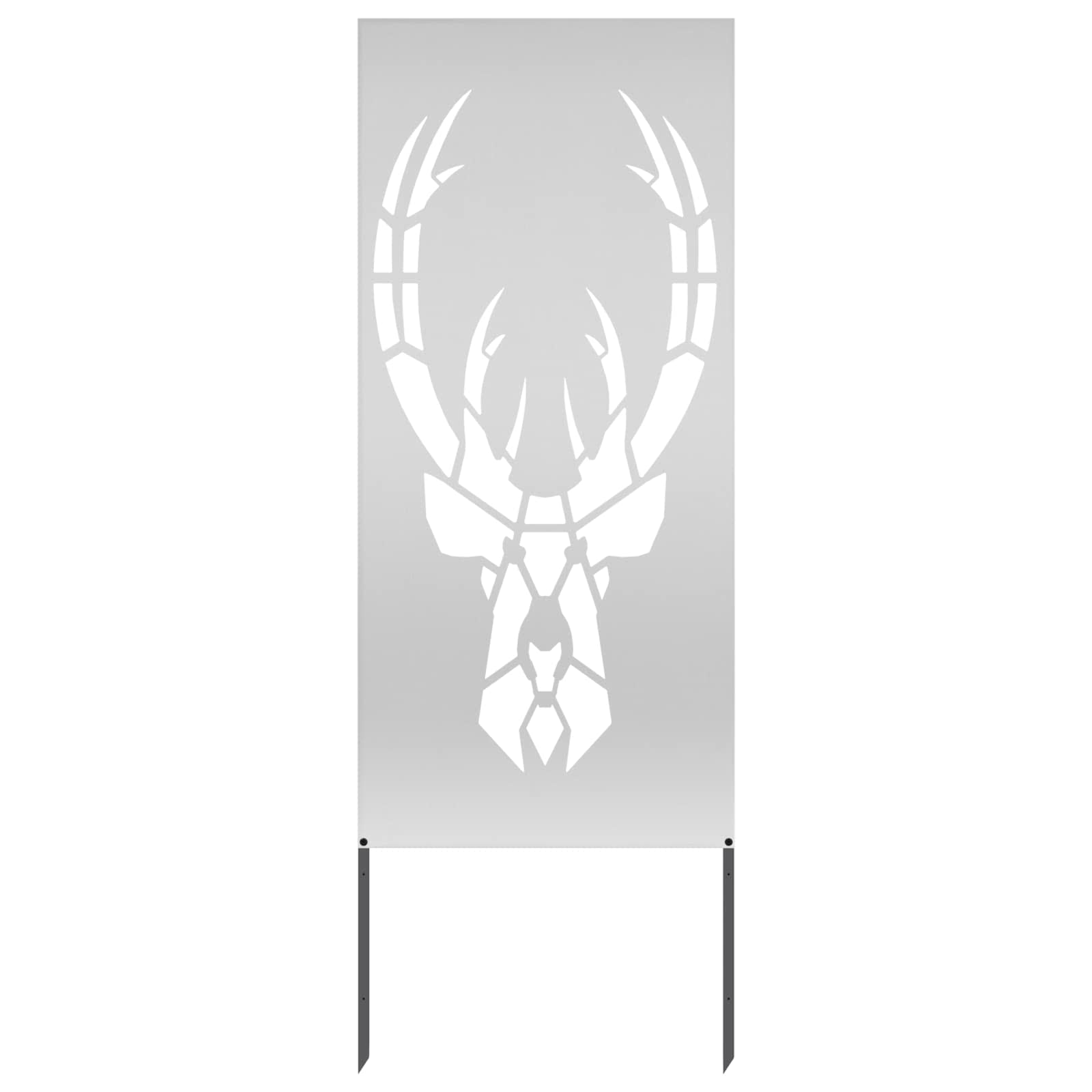 Trädgårds integritetsskärm Silver 50 x 140 cm Galvaniserat stål