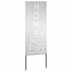 Trädgårds integritetsskärm Silver 50 x 140 cm Rostfritt stål